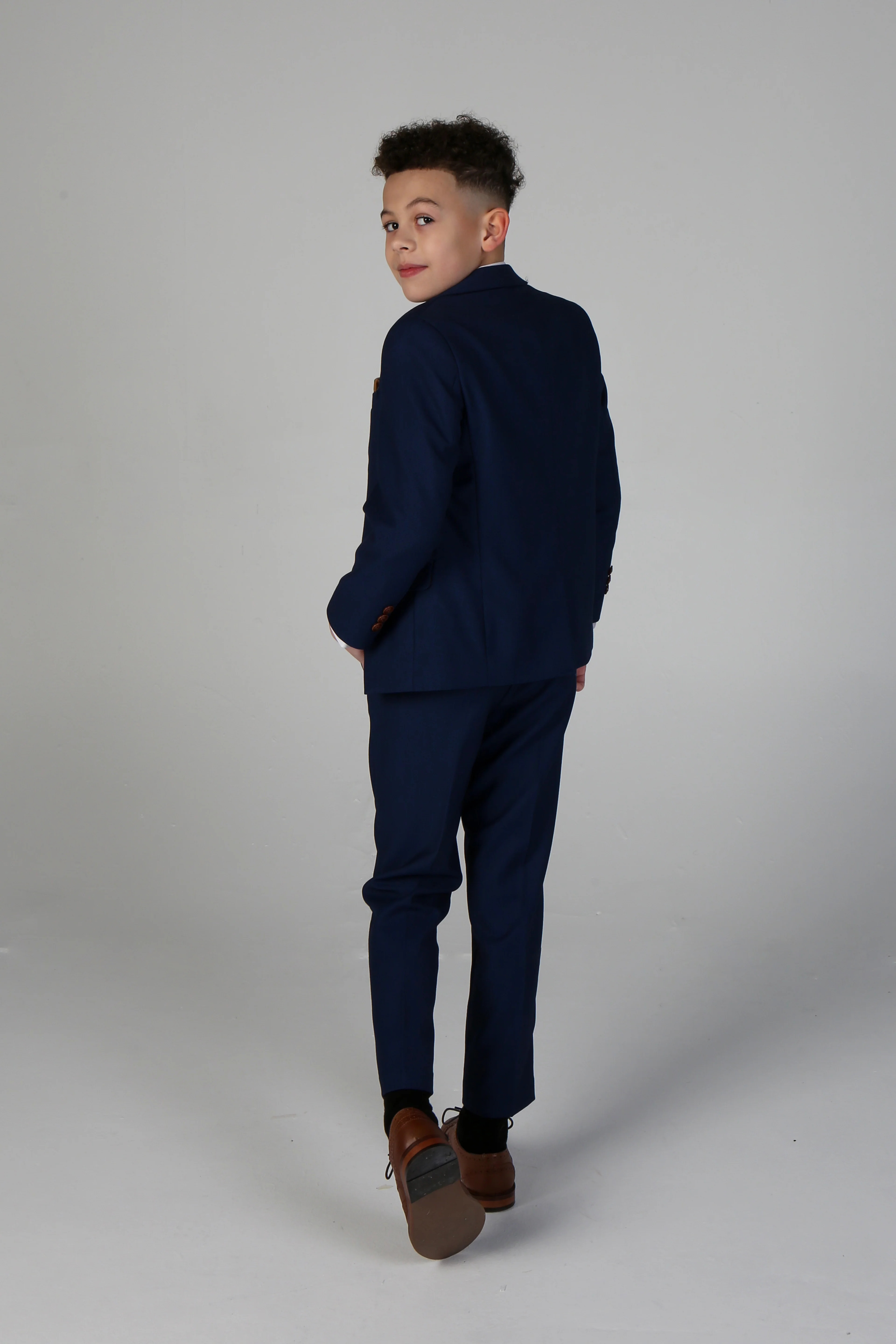 Father & Son Matching Tailored Fit 3-Piece Suit Set - Mayfair - Royal Blue - Image 10