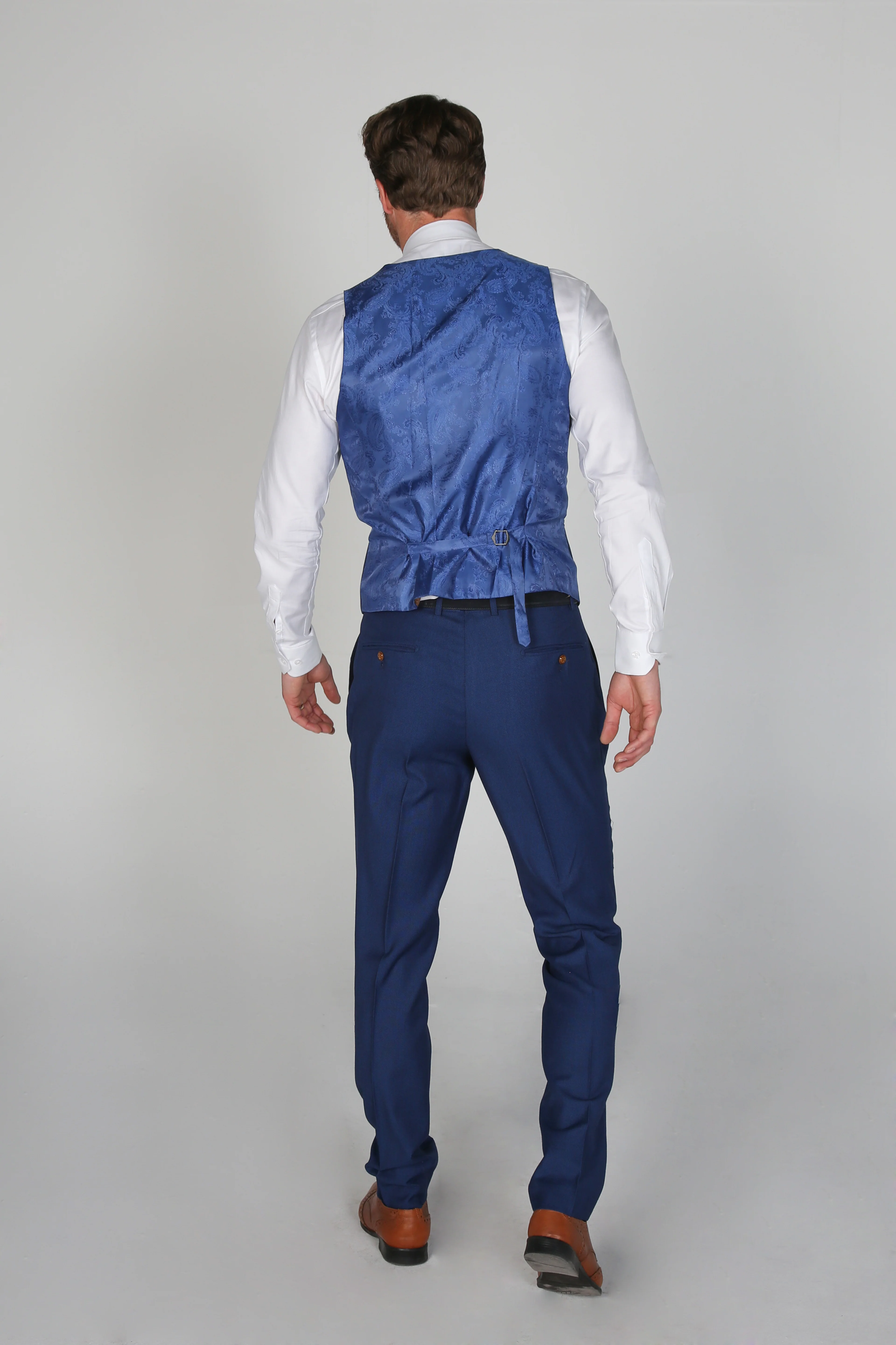 Father & Son Matching Tailored Fit 3-Piece Suit Set - Mayfair - Royal Blue - Image 7