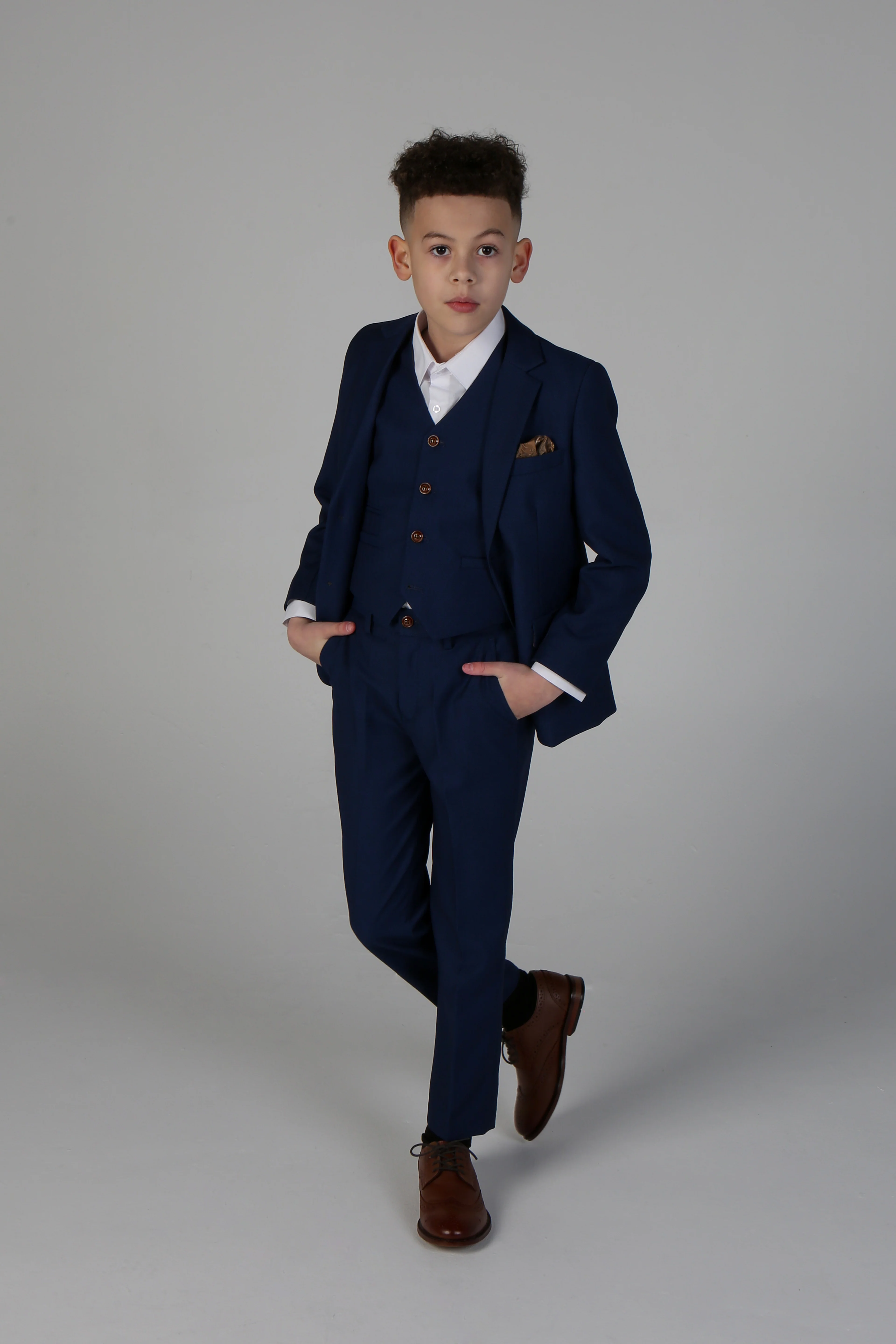 Father & Son Matching Tailored Fit 3-Piece Suit Set - Mayfair - Royal Blue - Image 9