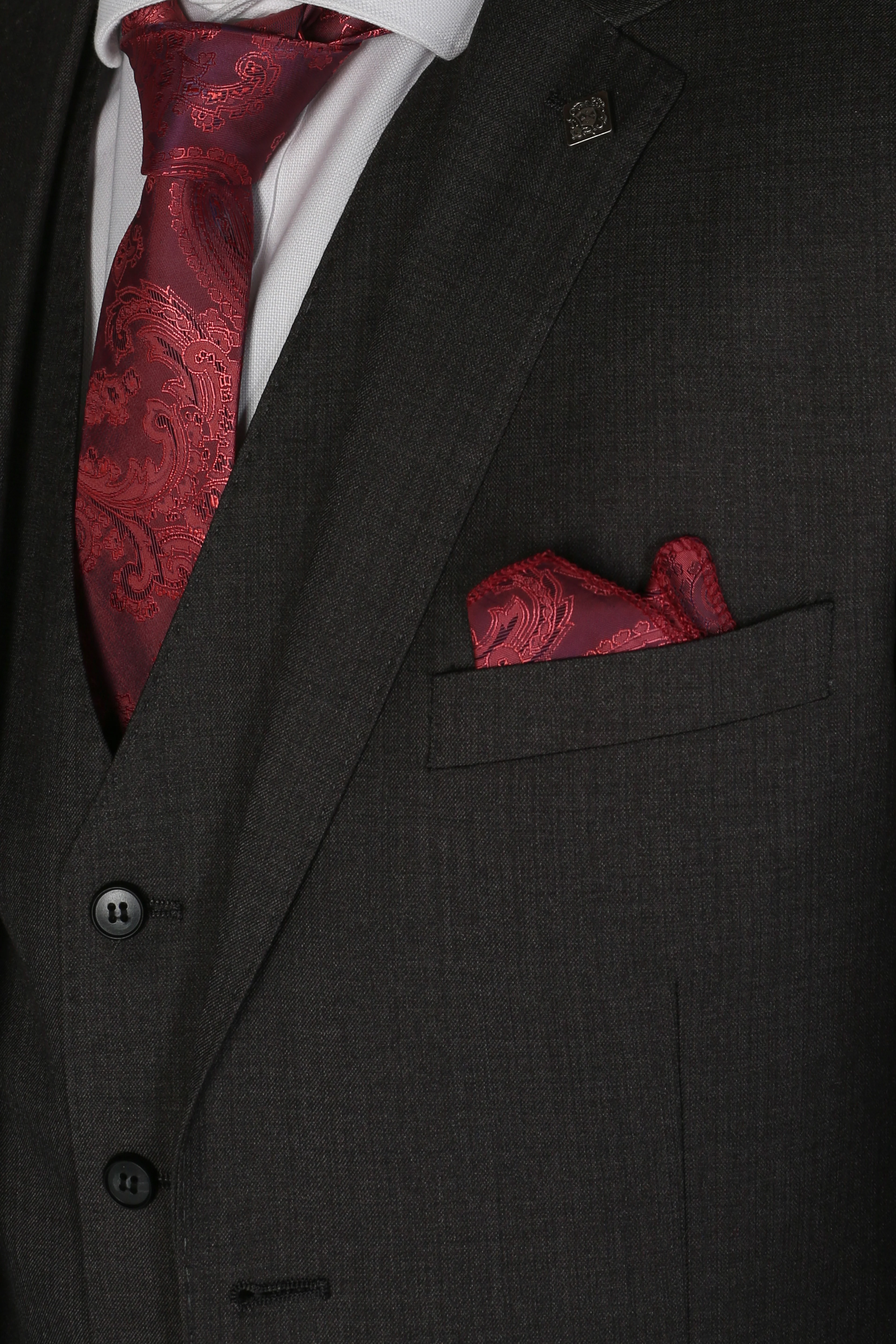 Father & Son Matching 3-Piece Suit Set - Charles - Charcoal Grey - Image 13
