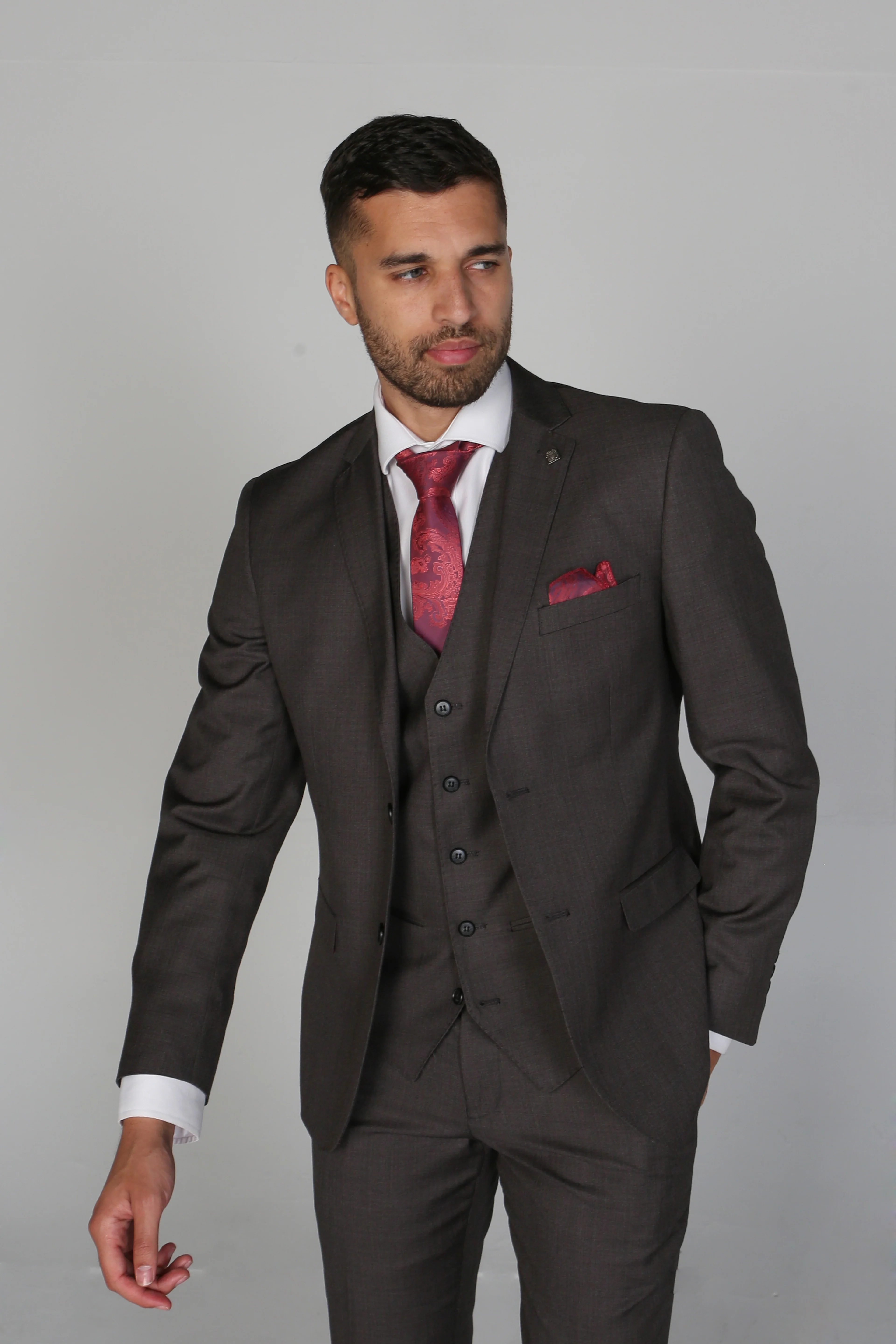 Father & Son Matching 3-Piece Suit Set - Charles - Charcoal Grey - Image 4