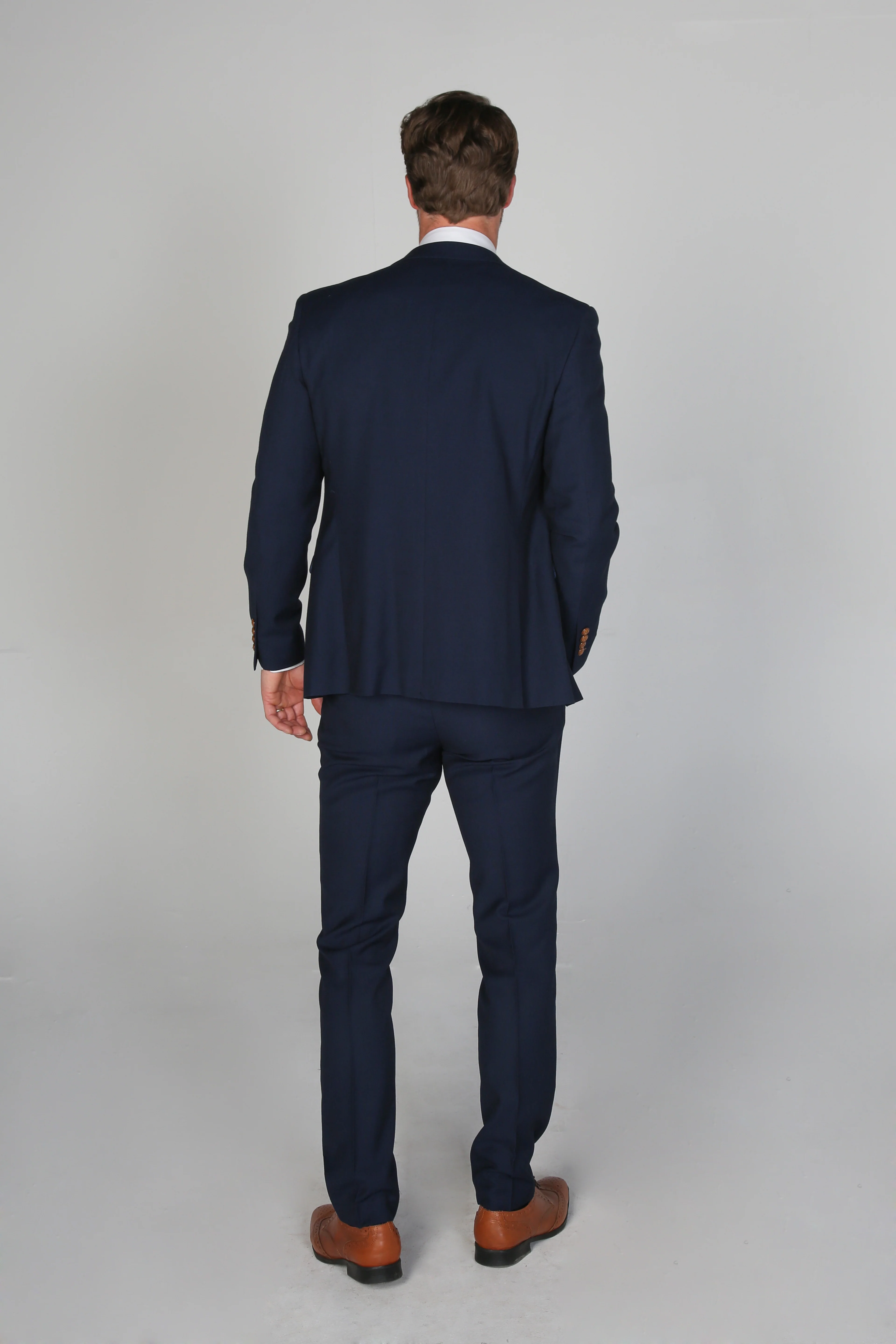 Father & Son Matching Tailored Fit 3-Piece Suit Set - Mayfair - Navy - Image 4