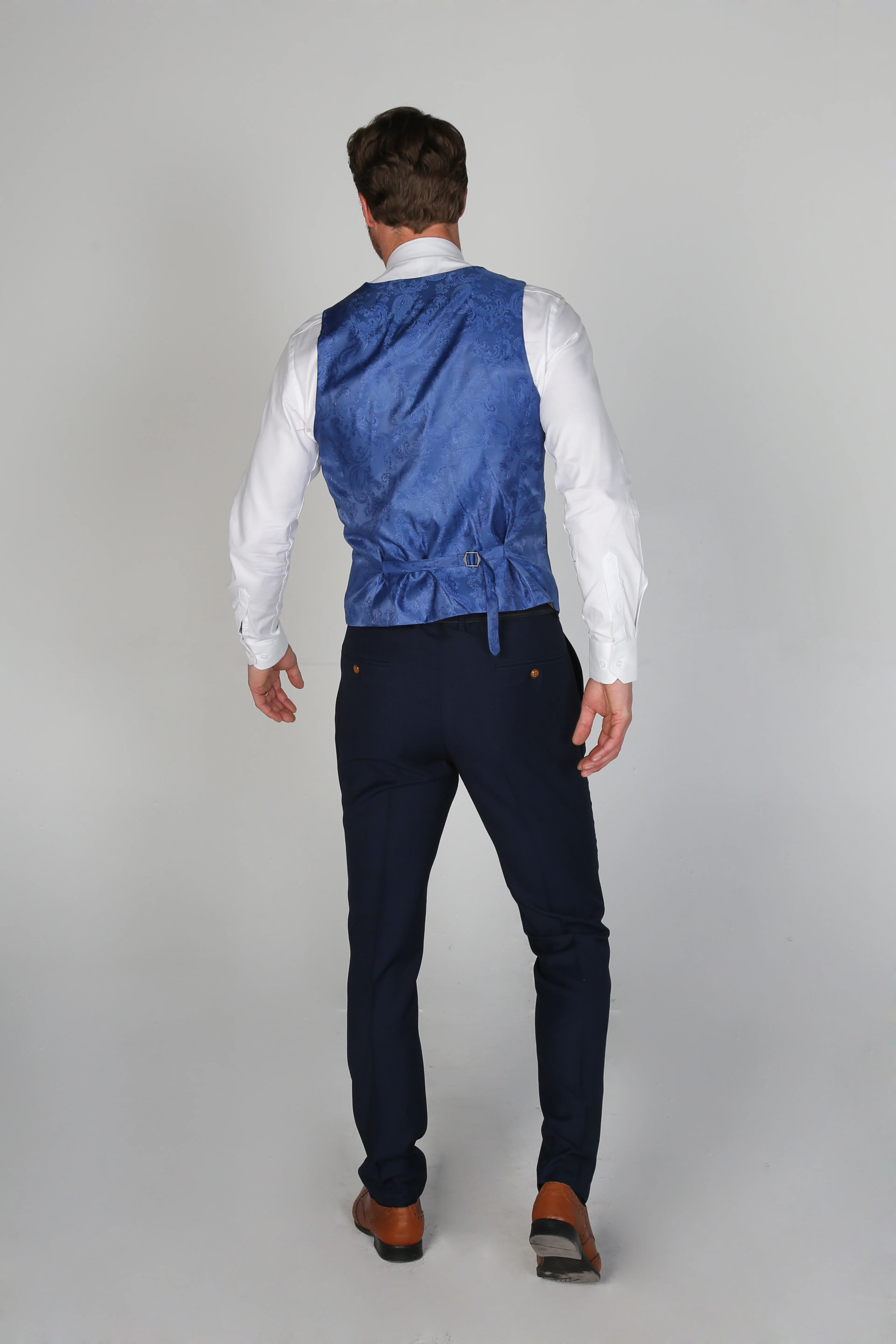 Father & Son Matching Tailored Fit 3-Piece Suit Set - Mayfair - Navy - Image 6