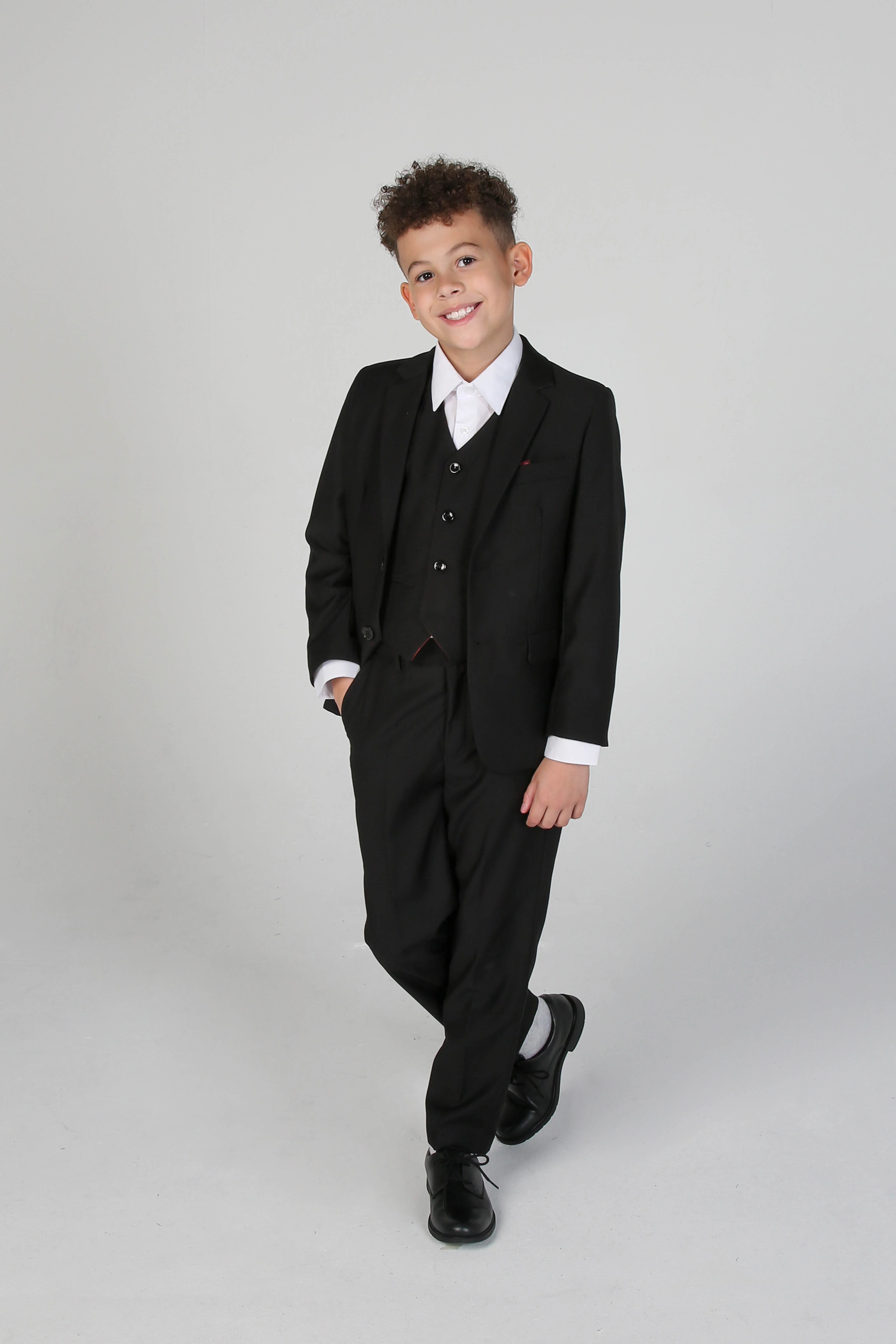Father & Son Matching 3-Piece Suit Set - Parker - Black - Image 9