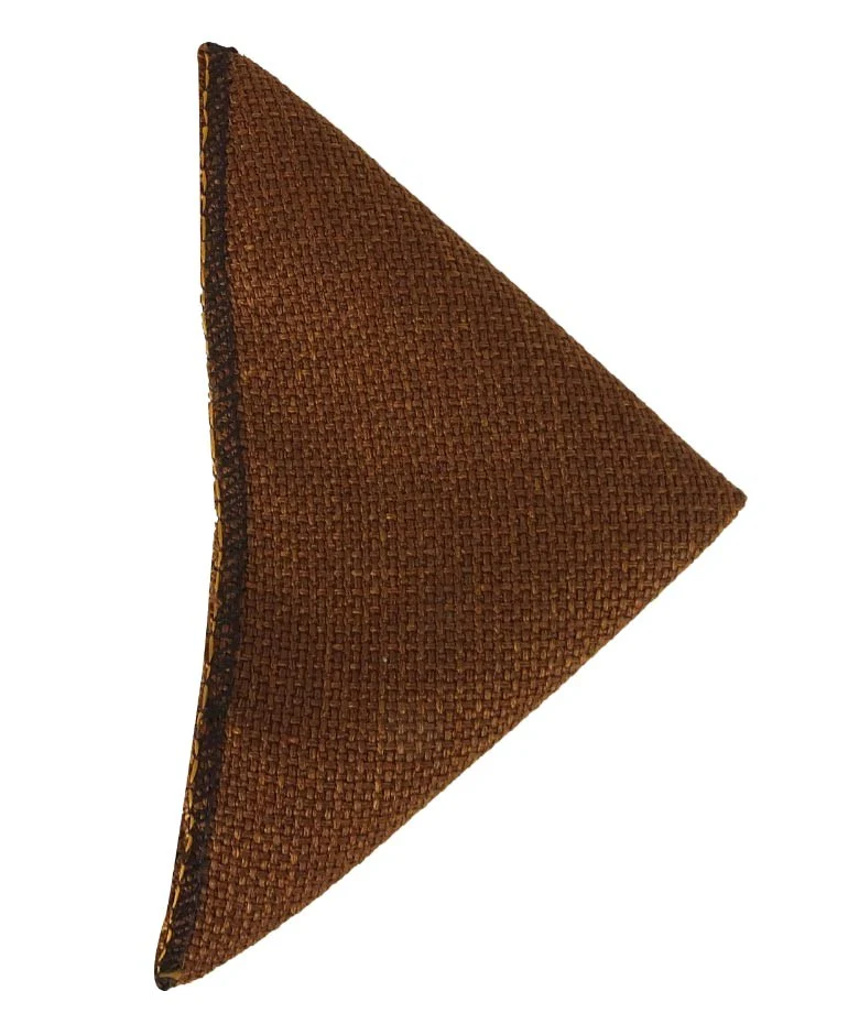 Boys & Men's Slim Tweed Tie and Pocket Square Set - Cinnamon Brown - Image 3