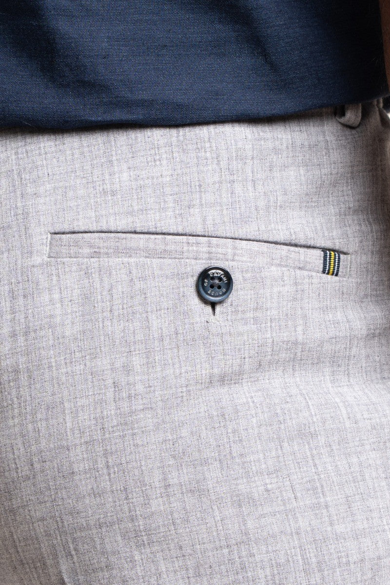 Men's Slim Fit Formal Trousers - TOKYO - Dove Grey - Image 4