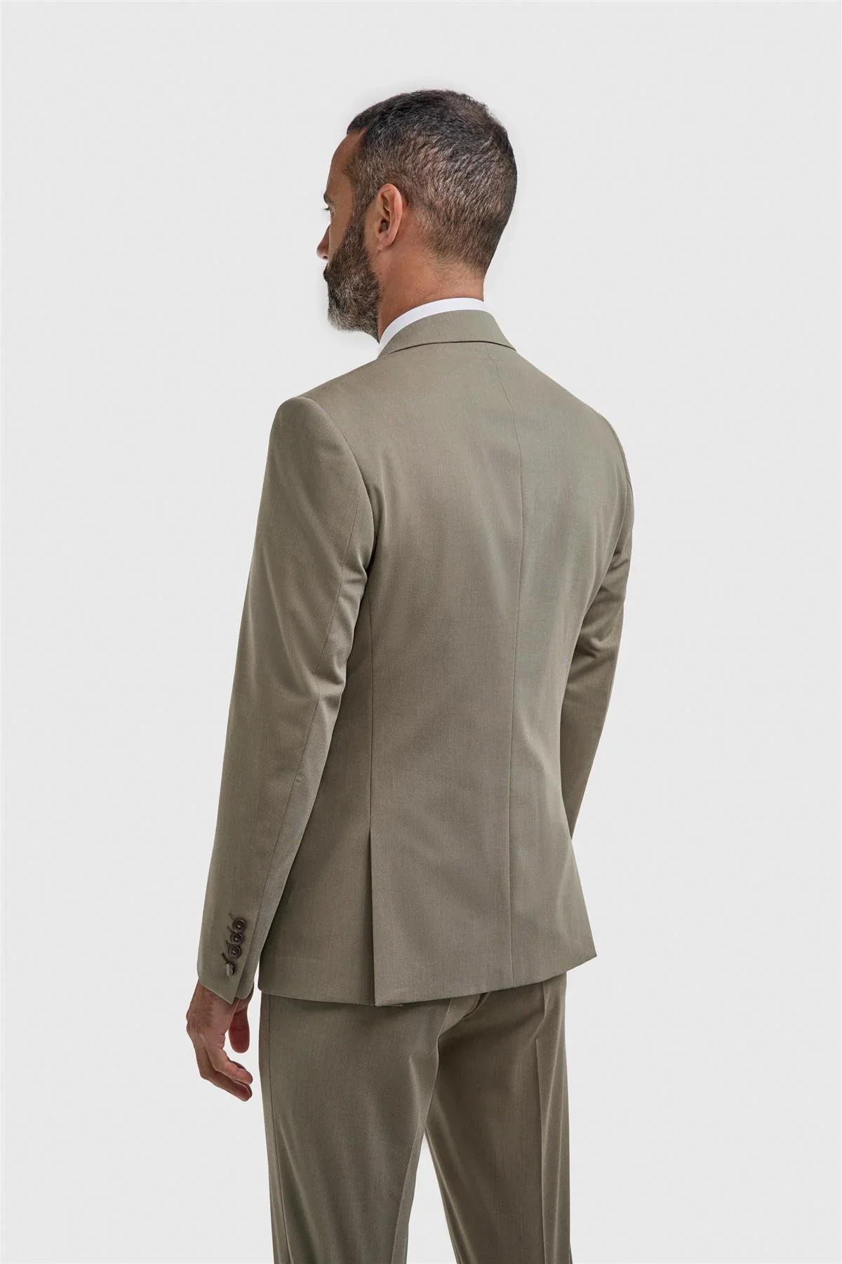 Men’s Premium Twill 3-Piece Suit - Donatella - Sage Green - Image 3