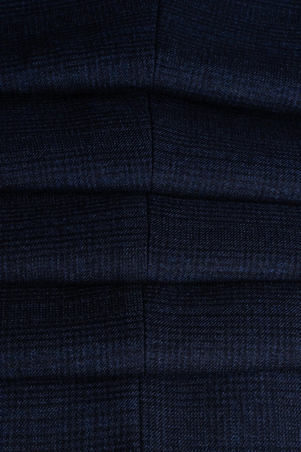 Men's 2-Piece Glen Check Double Breasted Suit - CARIDI - Navy Blue - Image 10