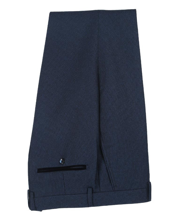 Paul Andrew Men's Arthur Textuformal Trousers - Navy Blue - Image 4