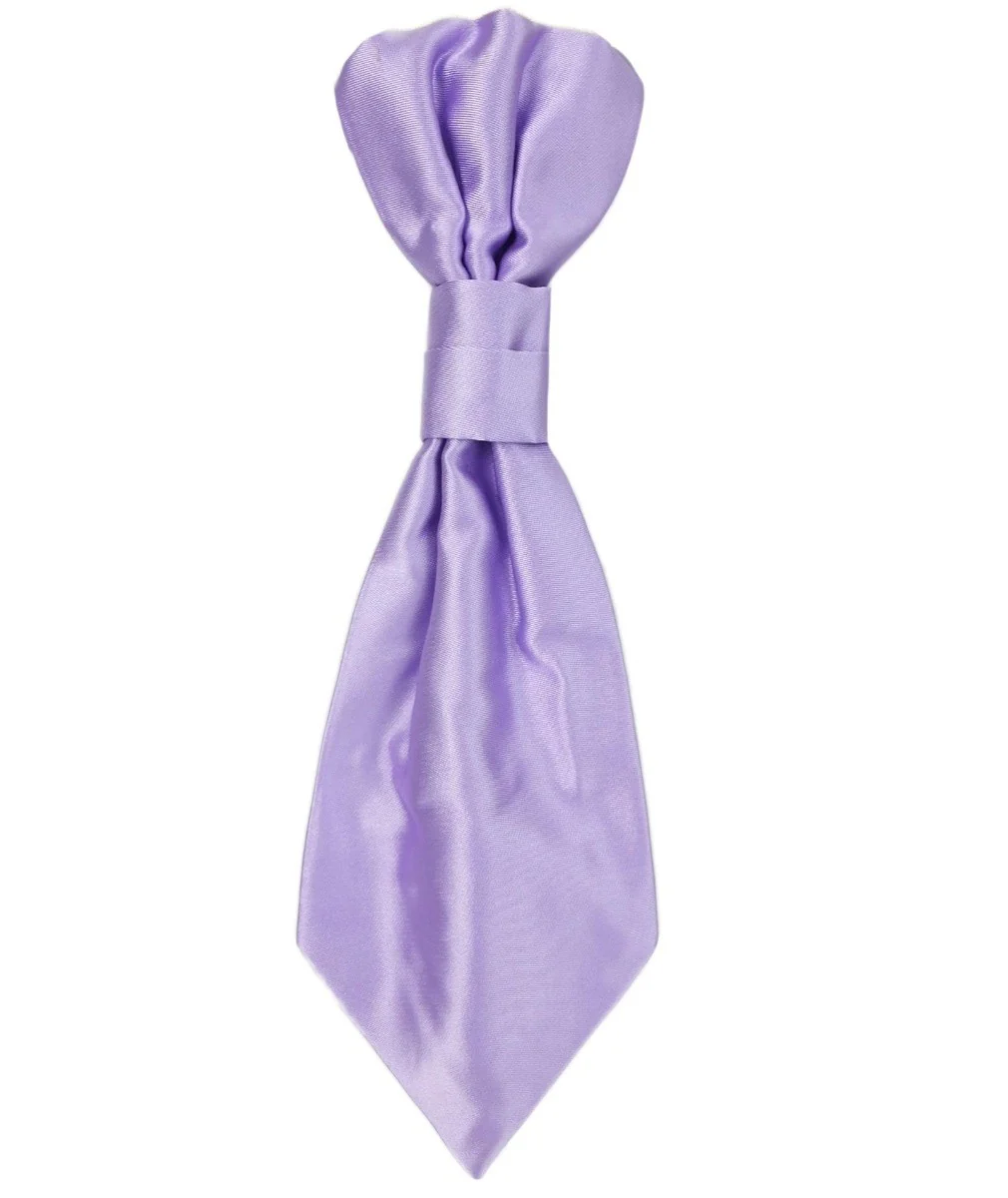 Boys Satin Waistcoat & Cravat Set - Lilac - Image 4