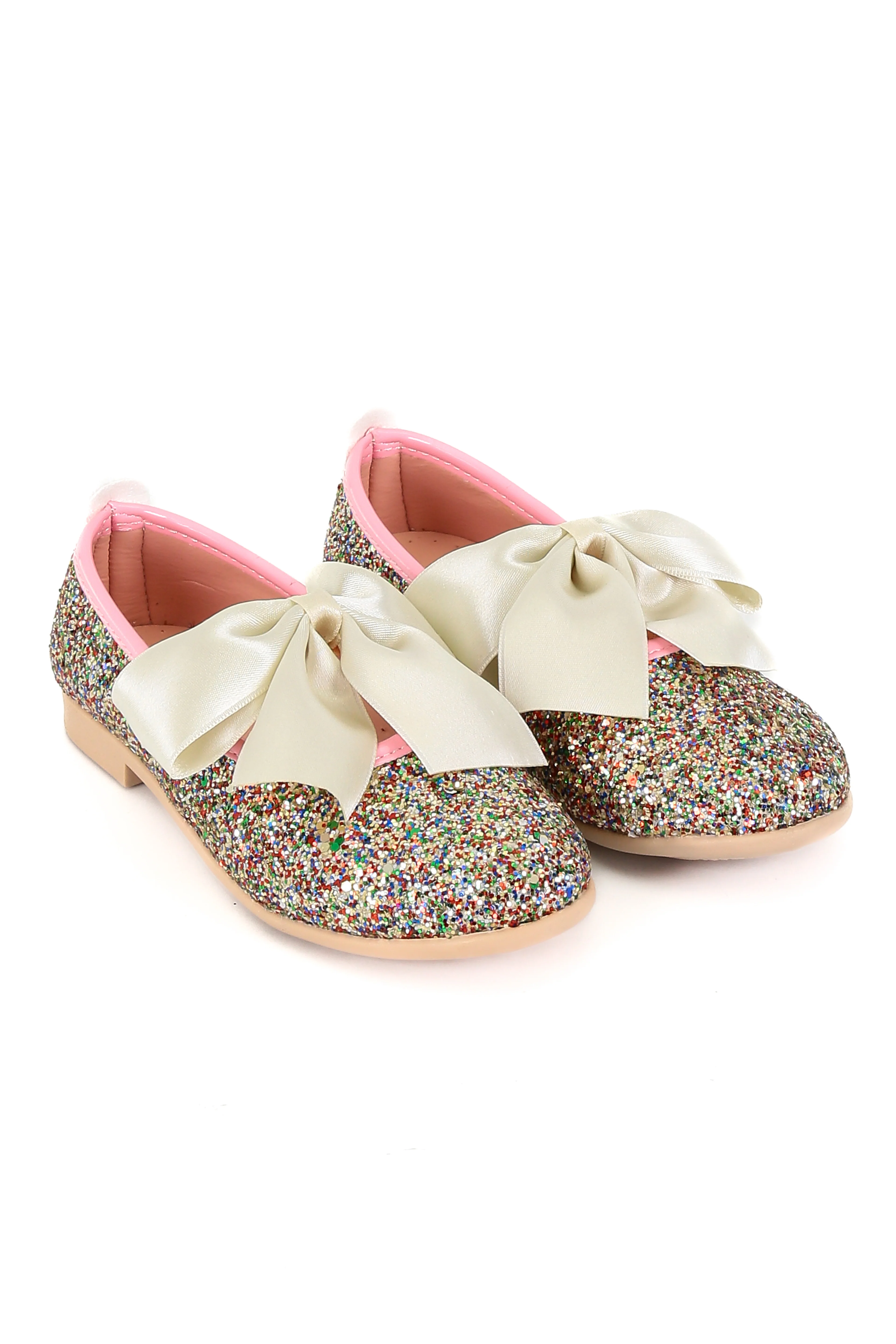 Girls Sequin Ballerina Flat Pumps - LOLA - Multi Colour - Image 5
