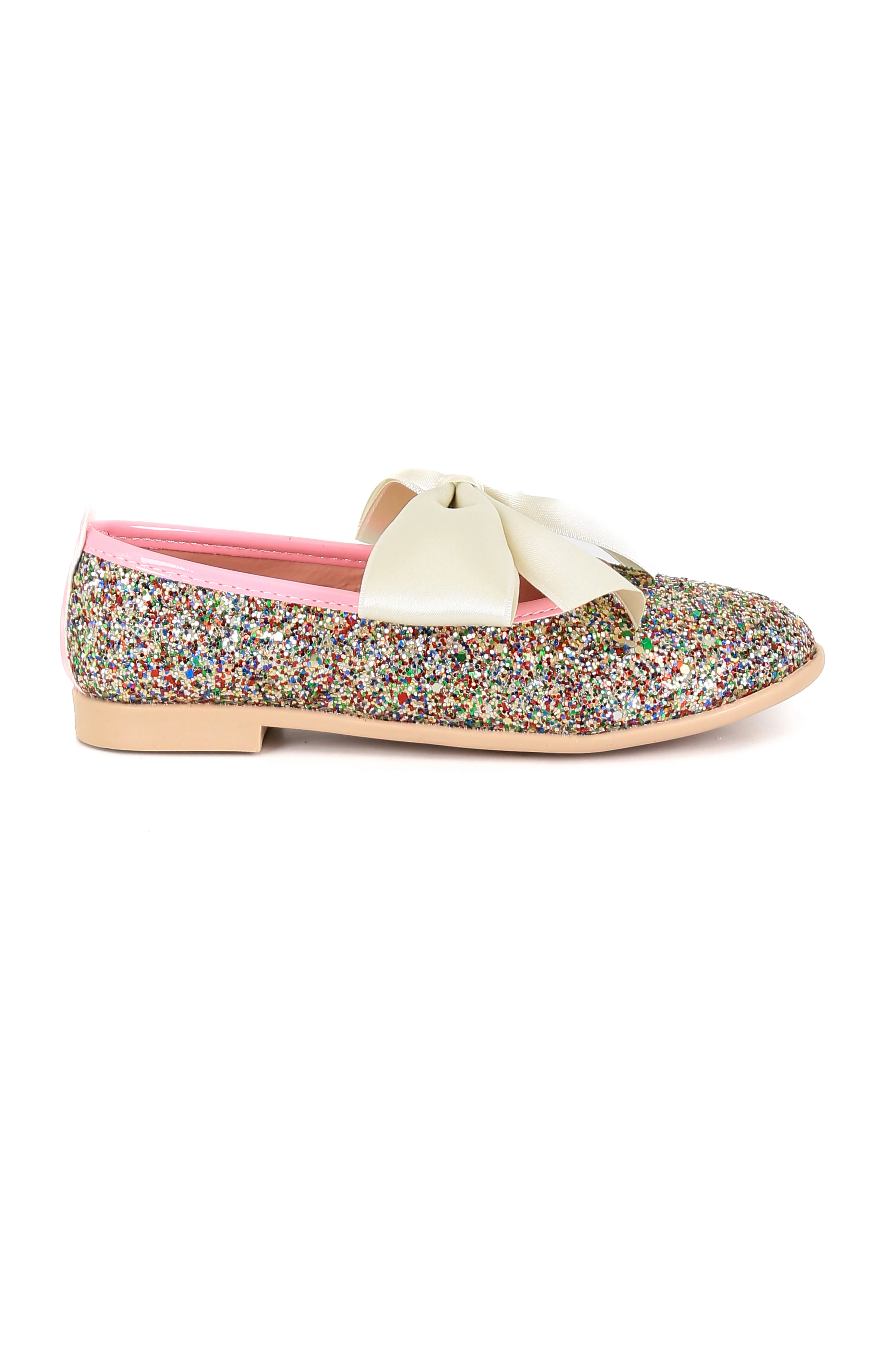 Girls Sequin Ballerina Flat Pumps - LOLA - Multi Colour - Image 6