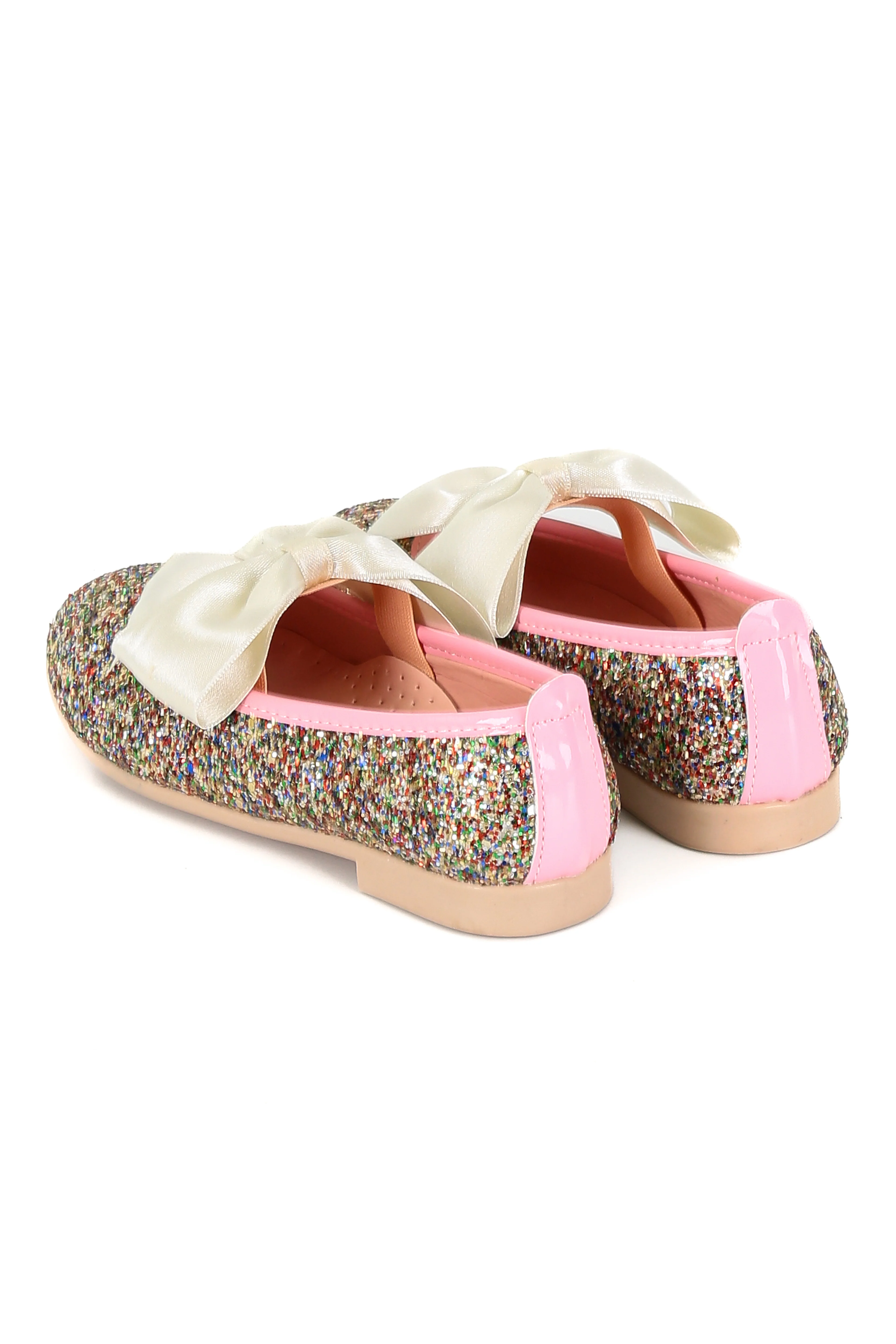 Girls Sequin Ballerina Flat Pumps - LOLA - Multi Colour - Image 7
