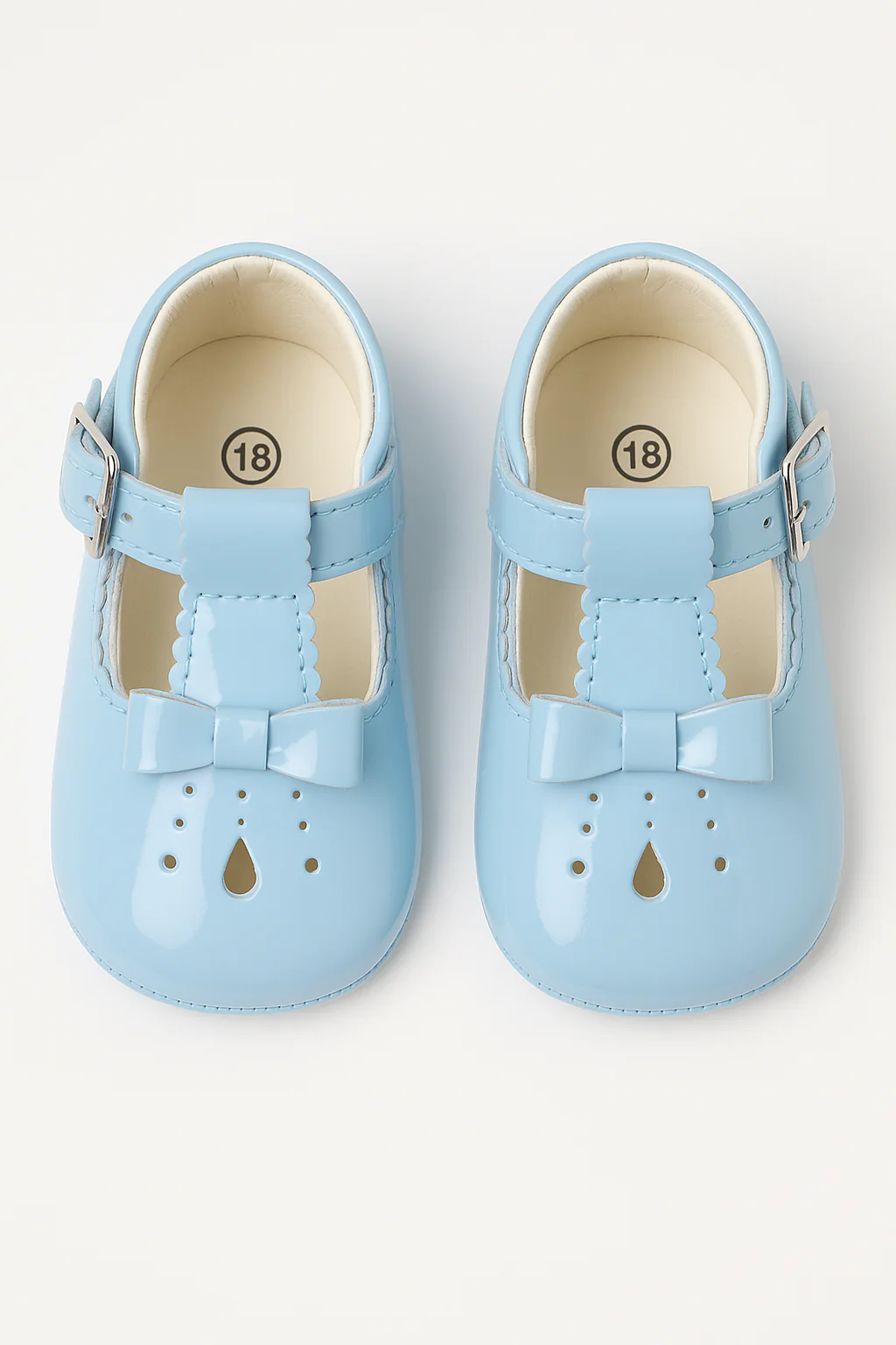 Unisex Baby Patent Shoes - HARPER - Blue - Image 2