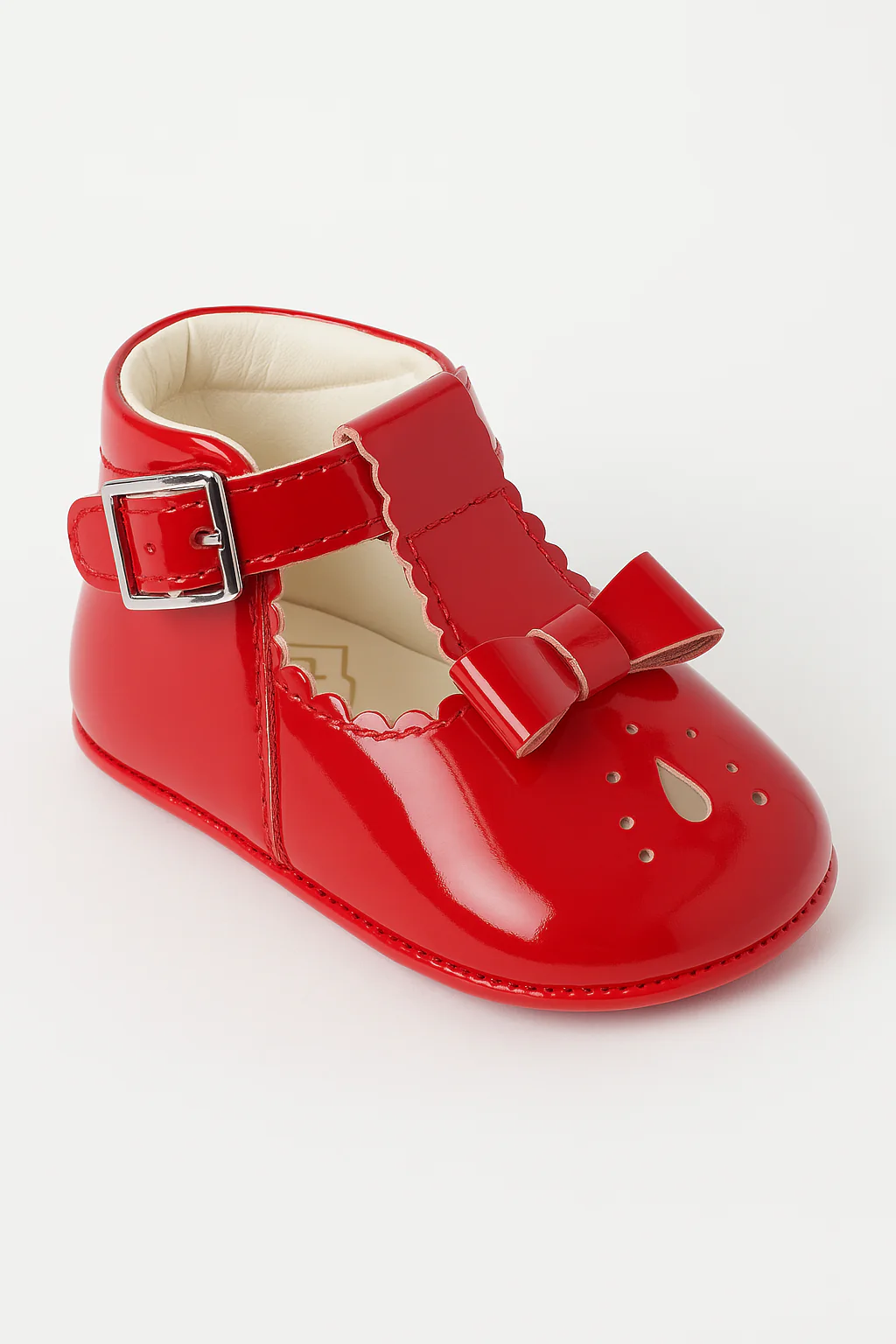 Unisex Baby Patent Shoes - HARPER - Red