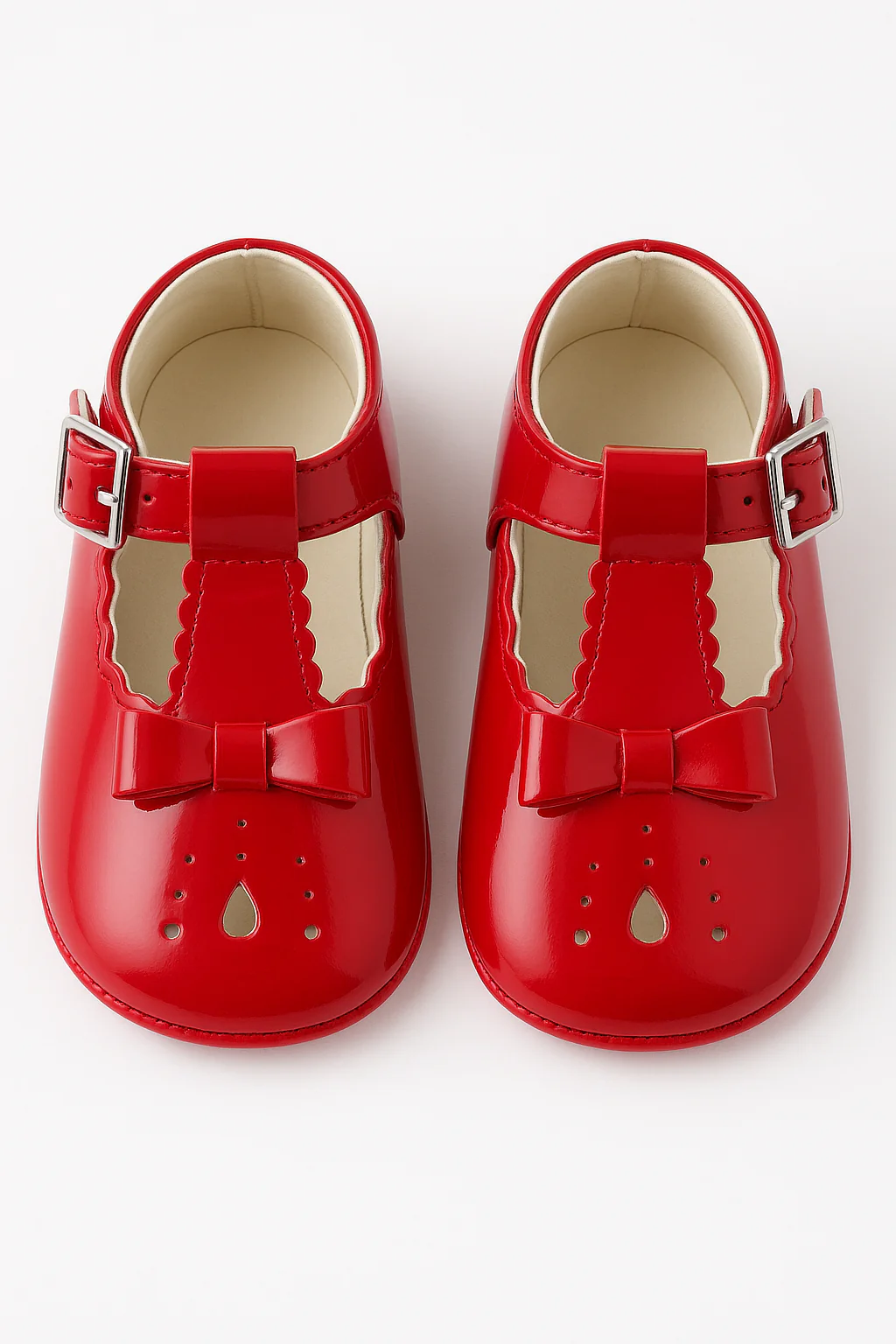 Unisex Baby Patent Shoes - HARPER - Red - Image 2