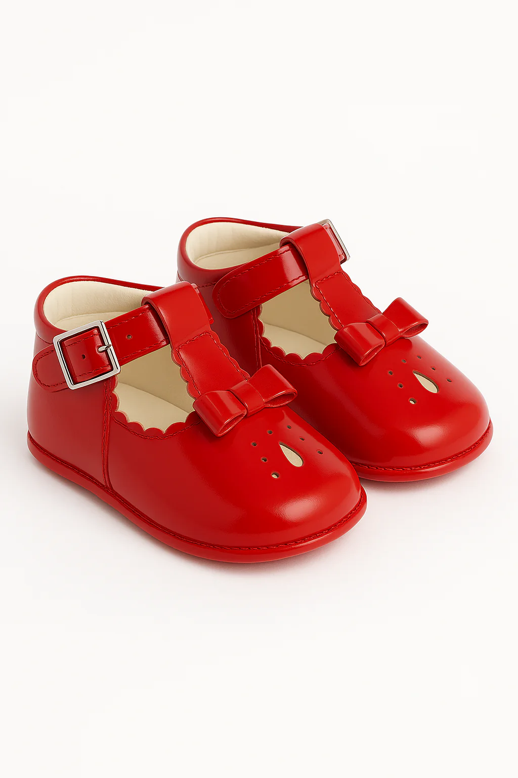 Unisex Baby Patent Shoes - HARPER - Red - Image 3