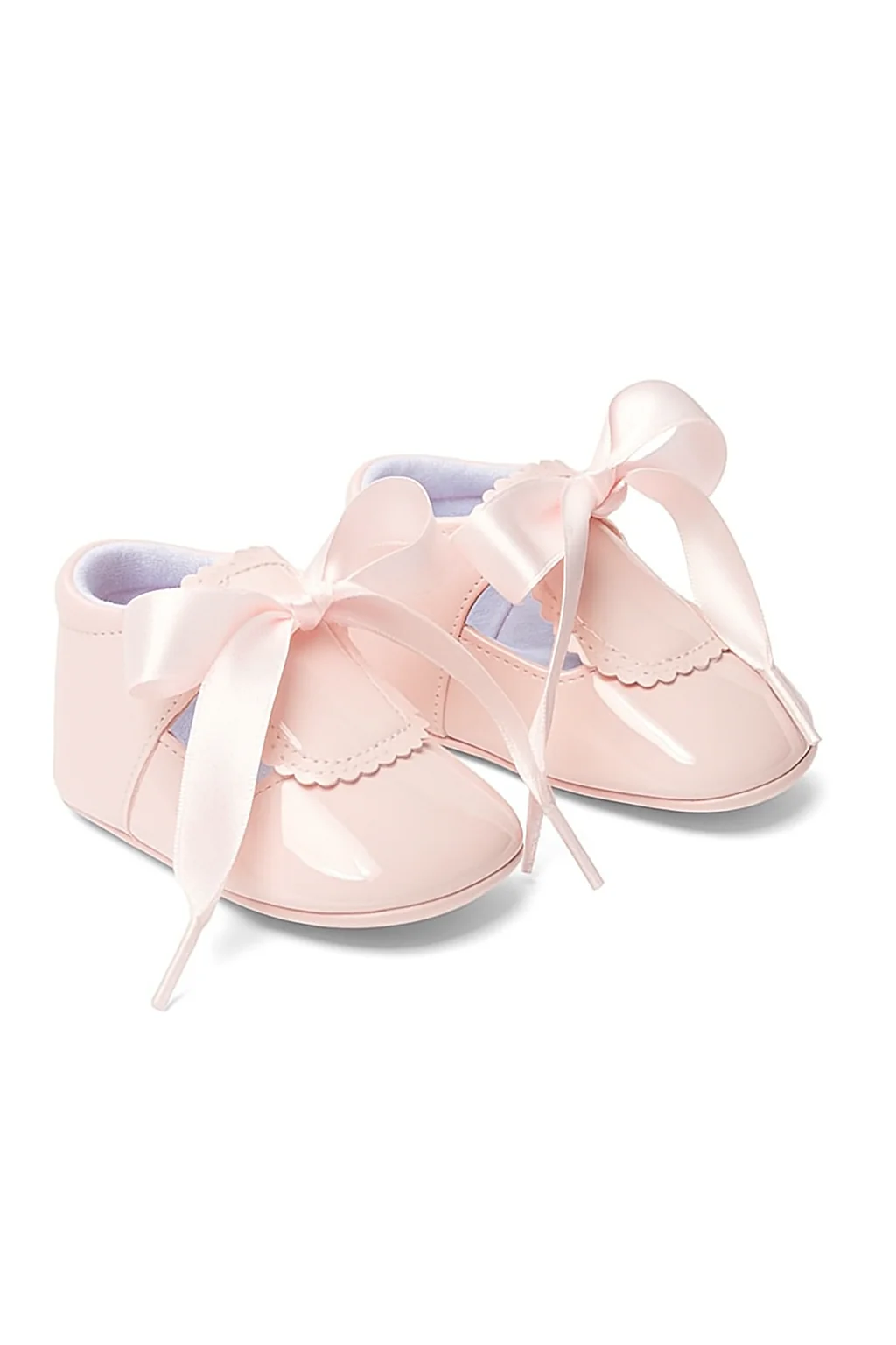 Unisex Baby Patent Shoes with Ribbon - 908 - Pink - Image 3